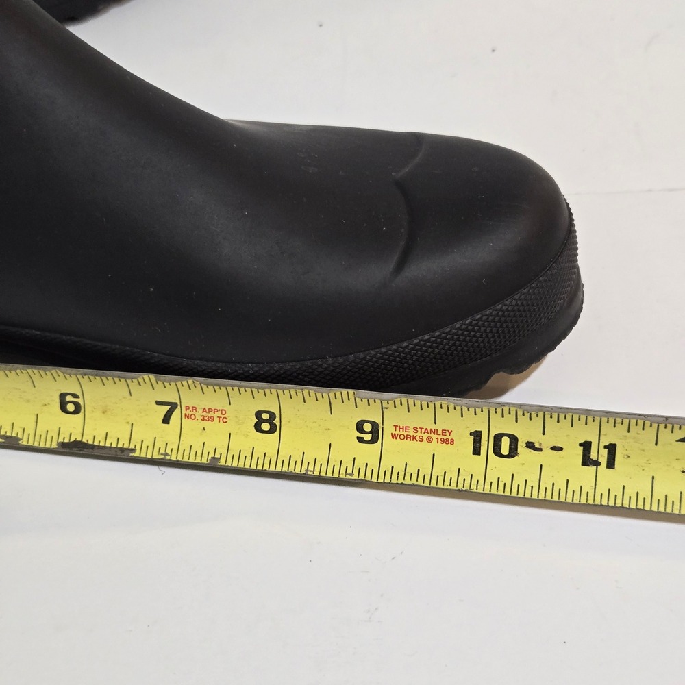 Hunter Original Chelsea Boots Womens 10 / 42 Black Matte Rubber Rain Boots 6" - Picture 6 of 8
